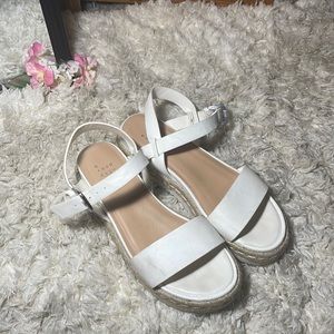 White a new day sandals